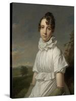 Portrait of Emma Jane Hodges-Charles Howard Hodges-Stretched Canvas