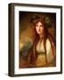 Portrait of Emma, Lady Hamilton, as a Bacchante-George Romney-Framed Giclee Print