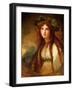 Portrait of Emma, Lady Hamilton, as a Bacchante-George Romney-Framed Giclee Print