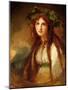 Portrait of Emma, Lady Hamilton, as a Bacchante-George Romney-Mounted Giclee Print