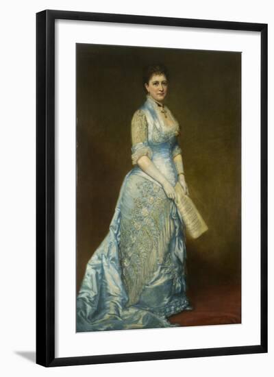 Portrait of Emma Thursby (1845-1931), 1879-George Peter Alexander Healy-Framed Giclee Print