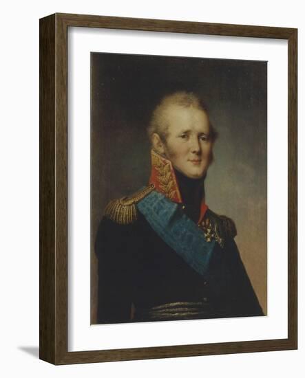 Portrait of Emperor Alexander I (1777-182), 1809-Stepan Semyonovich Shchukin-Framed Giclee Print