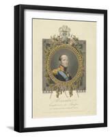 Portrait of Emperor Alexander I (1777-182), 1825-Walraad Nieuwhoff-Framed Giclee Print