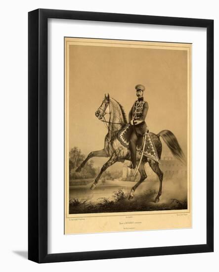 Portrait of Emperor Alexander II (1818-188), 1860S-1870S-Pyotr Fyodorovich Borel-Framed Giclee Print