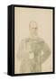 Portrait of Emperor Alexander III (1845-1894) (Pencil and W/C on Paper)-Mihaly von Zichy-Framed Stretched Canvas