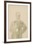 Portrait of Emperor Alexander III (1845-1894) (Pencil and W/C on Paper)-Mihaly von Zichy-Framed Giclee Print