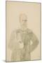 Portrait of Emperor Alexander III (1845-1894) (Pencil and W/C on Paper)-Mihaly von Zichy-Mounted Giclee Print