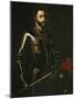 Portrait of Emperor Charles V, after a Painting by Titian, C.1603-Titian (Tiziano Vecelli)-Mounted Giclee Print