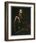 Portrait of Emperor Charles V, after a Painting by Titian, C.1603-Titian (Tiziano Vecelli)-Framed Giclee Print