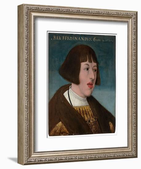 Portrait of Emperor Ferdinand I (1503-1564), 1521-null-Framed Giclee Print