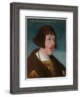 Portrait of Emperor Ferdinand I (1503-1564), 1521-null-Framed Giclee Print