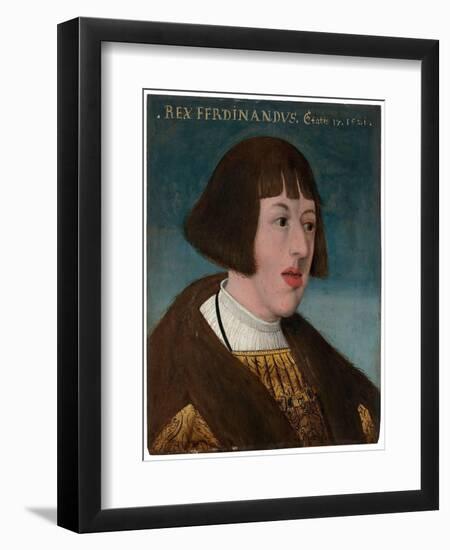 Portrait of Emperor Ferdinand I (1503-1564), 1521-null-Framed Giclee Print