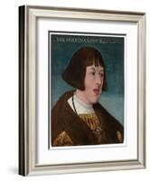 Portrait of Emperor Ferdinand I (1503-1564), 1521-null-Framed Giclee Print