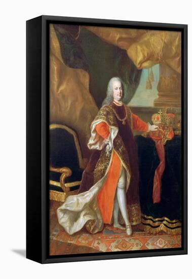 Portrait of Emperor Francis I of Austria (1708-176)-Anton von Maron-Framed Stretched Canvas