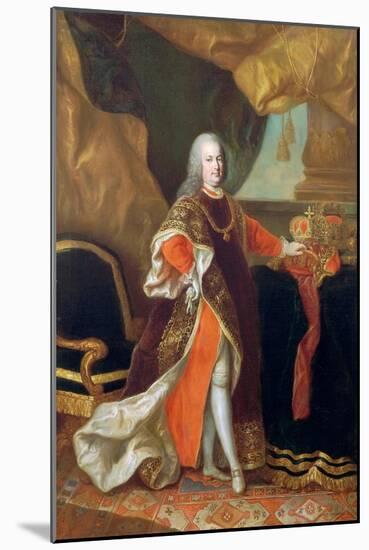 Portrait of Emperor Francis I of Austria (1708-176)-Anton von Maron-Mounted Giclee Print