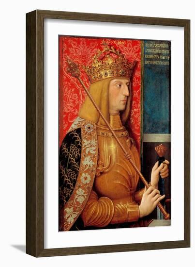 Portrait of Emperor Maximilian I (1459-151)-Bernhard Strigel-Framed Giclee Print