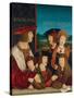 Portrait of Emperor Maximilian I with His Family, 1516-1520-Bernhard Strigel-Stretched Canvas