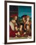 Portrait of Emperor Maximilian I with His Family, 1516-1520-Bernhard Strigel-Framed Giclee Print