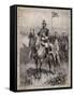 Portrait of Emperor Mutsuhito on Horseback-null-Framed Stretched Canvas