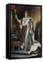 Portrait of Emperor Napoléon I Bonaparte (1769-182) in His Coronation Robes, Ca 1804-François Pascal Simon Gérard-Framed Stretched Canvas