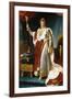 Portrait of Emperor Napoléon I Bonaparte (1769-182) in His Coronation Robes-François Pascal Simon Gérard-Framed Giclee Print