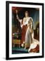 Portrait of Emperor Napoléon I Bonaparte (1769-182) in His Coronation Robes-François Pascal Simon Gérard-Framed Giclee Print