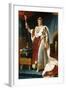 Portrait of Emperor Napoléon I Bonaparte (1769-182) in His Coronation Robes-François Pascal Simon Gérard-Framed Giclee Print