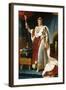 Portrait of Emperor Napoléon I Bonaparte (1769-182) in His Coronation Robes-François Pascal Simon Gérard-Framed Giclee Print