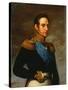 Portrait of Emperor Nicholas I, 1826-Vasily Tropinin-Stretched Canvas