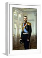 Portrait of Emperor Nicholas II, 1900-Ernst von Liphart-Framed Giclee Print