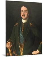 Portrait of Emperor Peter I the Great (1672-172), 1758-Alexei Petrovich Antropov-Mounted Giclee Print