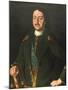 Portrait of Emperor Peter I the Great (1672-172), 1758-Alexei Petrovich Antropov-Mounted Giclee Print