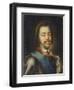 Portrait of Emperor Peter I the Great (1672-172), Early 18th C-Ivan Nikitich Nikitin-Framed Giclee Print