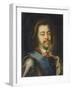 Portrait of Emperor Peter I the Great (1672-172), Early 18th C-Ivan Nikitich Nikitin-Framed Giclee Print