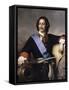 Portrait of Emperor Peter I the Great (1672-172)-Paul Hippolyte Delaroche-Framed Stretched Canvas