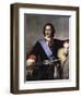 Portrait of Emperor Peter I the Great (1672-172)-Paul Hippolyte Delaroche-Framed Giclee Print