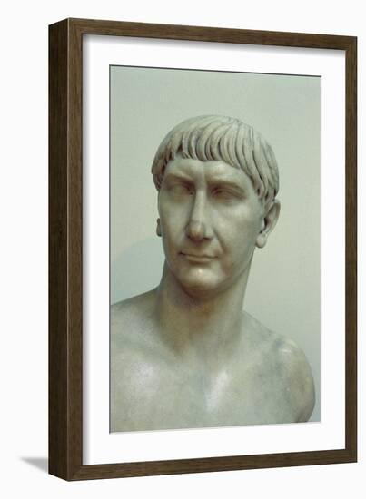 Portrait of Emperor Trajan-Roman-Framed Giclee Print