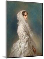 Portrait of Empress Alexandra Fyodorovna (Charlotte of Prussi), 1856-Franz Xaver Winterhalter-Mounted Giclee Print