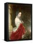 Portrait of Empress Alexandra Fyodorovna (Charlotte of Prussi), Emperor's Nicholas I Wife-Christina Robertson-Framed Stretched Canvas