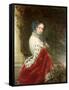 Portrait of Empress Alexandra Fyodorovna (Charlotte of Prussi), Emperor's Nicholas I Wife-Christina Robertson-Framed Stretched Canvas