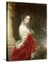 Portrait of Empress Alexandra Fyodorovna (Charlotte of Prussi), Emperor's Nicholas I Wife-Christina Robertson-Stretched Canvas