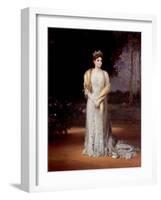 Portrait of Empress Alexandra Fyodorovna of Russia (1872-1918), the Wife of Tsar Nicholas II-null-Framed Giclee Print