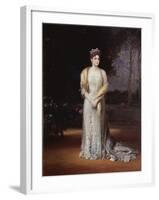 Portrait of Empress Alexandra Fyodorovna of Russia, the Wife of Tsar Nicholas II, 1914-Jakov Jakovlevich Veber-Framed Giclee Print