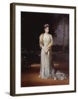 Portrait of Empress Alexandra Fyodorovna of Russia, the Wife of Tsar Nicholas II, 1914-Jakov Jakovlevich Veber-Framed Giclee Print