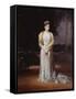 Portrait of Empress Alexandra Fyodorovna of Russia, the Wife of Tsar Nicholas II, 1914-Jakov Jakovlevich Veber-Framed Stretched Canvas