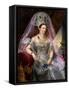 Portrait of Empress Alexandra Fyodorovna-Franz Kruger-Framed Stretched Canvas