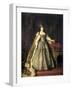 Portrait of Empress Anna Ioannovna, (1693-174), 1730-Louis Caravaque-Framed Giclee Print