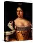Portrait of Empress Anna Ioannovna (1693-1740)-Johann-Heinrich Wedekind-Stretched Canvas