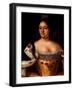 Portrait of Empress Anna Ioannovna (1693-1740)-Johann-Heinrich Wedekind-Framed Giclee Print