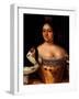 Portrait of Empress Anna Ioannovna (1693-1740)-Johann-Heinrich Wedekind-Framed Giclee Print